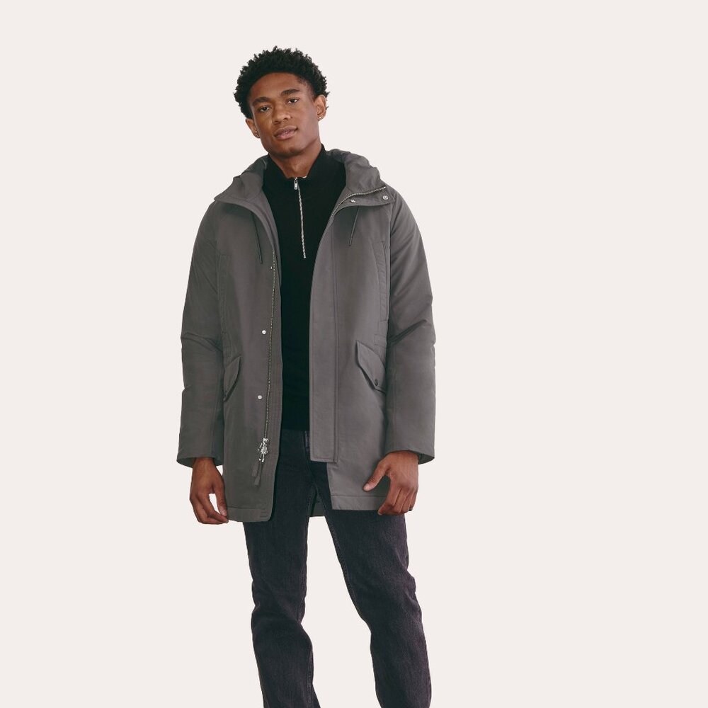 Everlane Men's Parka in Graphite, Size Large